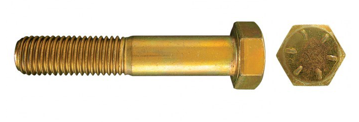 UNC 1-1 / 2" Plaqué GR8 Hex
