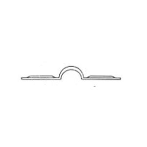 Clip de Tube à 2 Trous (Plaqué Cuivre)