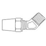 Copper 45° Male Pipe Elbow Air Brake T1 / 2 X MPT1 / 2