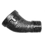 45° Street Elbow Black Malleable Pipe Fittings 1 / 4