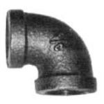 90° Elbow Black Malleable Pipe Fittings 1 / 4