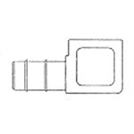 Coude 90° Femelle de Raccord à Clip sur le Tuyau T1 / 4 X FPT1 / 4