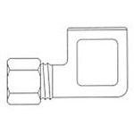 90° Compression Female Elbow T5 / 16 X 1 / 4