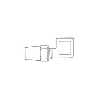 Copper 90° Female Elbow Air Brake Fitting T5 / 8 X FPT1 / 2