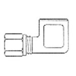 Copper 90° Female Elbow Air Brake Fitting T1 / 2 X Female Pipe 1 / 2