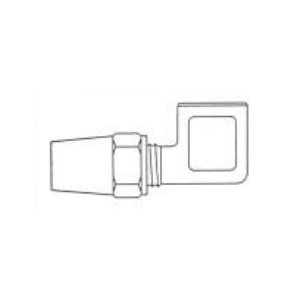 90° Female Elbow Air Brake Fitting For Copper Tubing 1 / 2