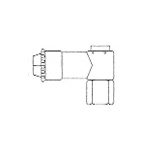Coude 90° Femelle de Nylon Pousse-Clip 1 / 4