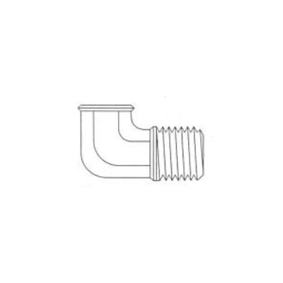 90° Forged Street Elbow Brass Pipe Fitting FPT 1 / 8 X MPT 1 / 8