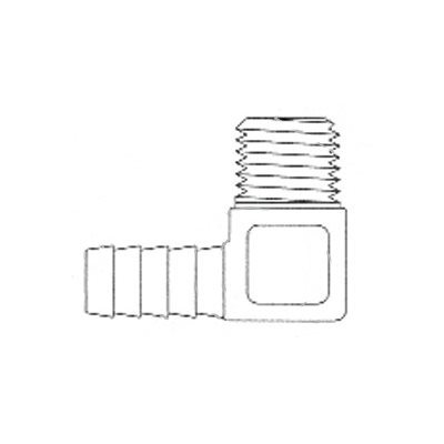 Embout de Tuyau 90° ID 1'' X MPT 3 / 4 Embout de Tuyau 90° ID 1'' X MPT 3 / 4
