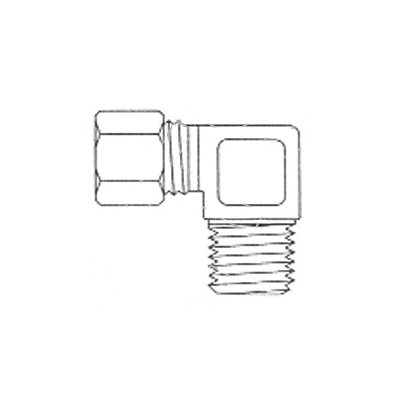 90° Coude Compression Mâle T1'' X 3 / 4 90° Coude Compression Mâle T1'' X 3 / 4