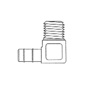 Coude 90° Mâle de Raccord à Clip sur le Tuyau T1 / 2 X MPT3 / 8