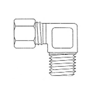 90° Coude Compression Mâle T1'' X 3 / 4