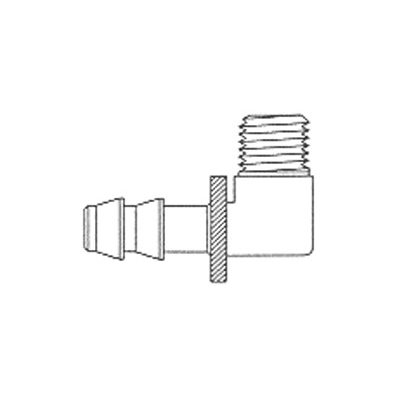Coude de Tuyau 90° Mâle ID 3 / 8 X MPT1 / 8 Coude de Tuyau 90° Mâle ID 3 / 8 X MPT1 / 8