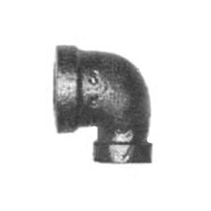 90° Reducing Elbow Black Malleable Pipe Fittings 1-1 / 4