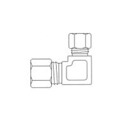 90° Reducing Union Elbow T5 / 8 X T3 / 8