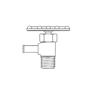 90° Truck Valve (hose x male pipe) 1 / 2 x Pipe 3 / 8