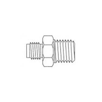 Adaptateur Éthylène MPT 1 / 8 X 9 / 16-18 L.H. Adaptateur Éthylène MPT 1 / 8 X 9 / 16-18 L.H.