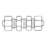 Brass Compression Bulkhead Union T1 / 2 X T1 / 2