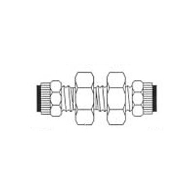 Union de Cloison Flo Pour Tuyau T1 / 4 X T1 / 4 Union de Cloison Flo Pour Tuyau T1 / 4 X T1 / 4