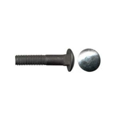 1 / 4-20 x 1 / 2 Boulons de carrosserie GR2 Noir UNC
