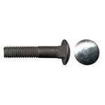 1 / 4 X 1 / 2 Boulons de Carroserie GR 2 UNC Noir (Vrac)