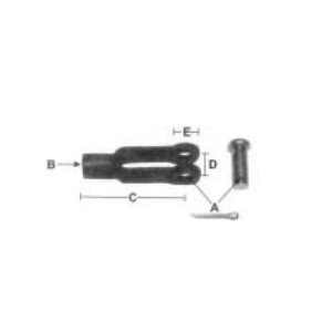 1 / 20 UNF Clevis Yokes Bare