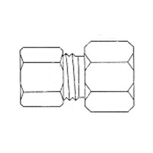 Compression Adaptor (female compression x male compression) F1 / 4 x M3 / 8