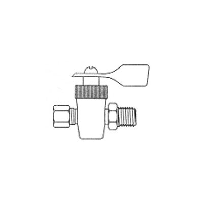 Solid Bottom compression x Male Pipe Connector T1 / 4 x Pipe 1 / 8 Solid Bottom compression x Male Pipe Connector T1 / 4 x Pipe 1 / 8