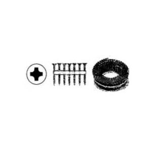 #8 Vis à Plancher sur Bande, Tête Cruciforme, plaqué Zinc