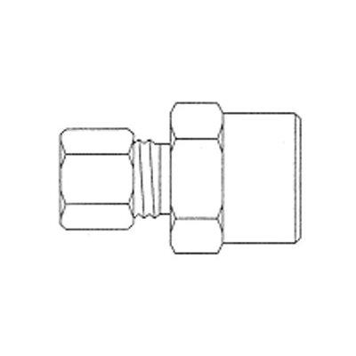 Connecteur Compression Femelle T1 / 2 X 1 / 4 Connecteur Compression Femelle T1 / 2 X 1 / 4