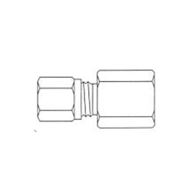 Connecteur Female en Nylon Raccord de Frein à Air T5 / 8 X 1 / 2 Connecteur Female en Nylon Raccord de Frein à Air T5 / 8 X 1 / 2