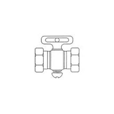 Brass Air Cock Female Coupling (pipe both ends) T1 / 8 Brass Air Cock Female Coupling (pipe both ends) T1 / 8