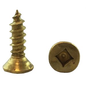 5 X 5 / 8 Wood Screws for Cabinet Hinges Socket, Antique Brass Plated