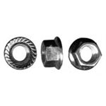 1 / 4 Écrous Hexagonaux à Embrase Cylindrique Tronconique avec Dent UNC Plaqué (Bulk)
