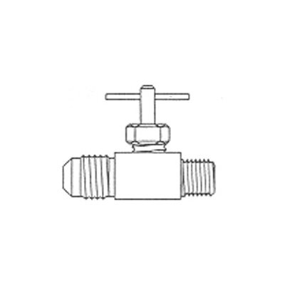 Needle Valve Flare Connector T5 / 16 x Pipe 1 / 8