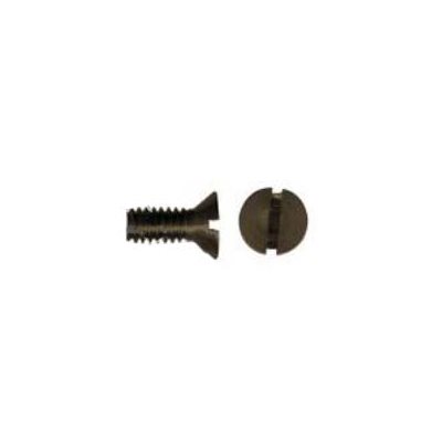 1-8 X 2 Flat Slotted Cap Scew, Low Carbon Steel