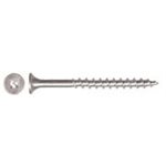 8 X 1 Flat Socket Wood Screws, Zinc Palted Coarse Thread