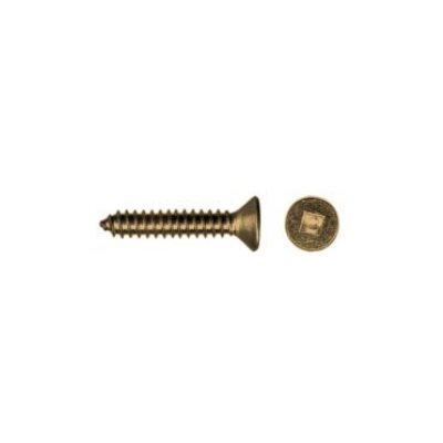 4 X 5 / 8 Flat Socket Wood Screws for Piano hinges,Bras Plated (Bulk)