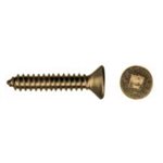6 X 5 / 8 Flat Socket Wood Screws for Piano hinges,Bras Plated (Bulk)