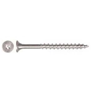 6 X 5 / 8 Flat Socket Wood Screws, Zinc Palted Coarse Thread