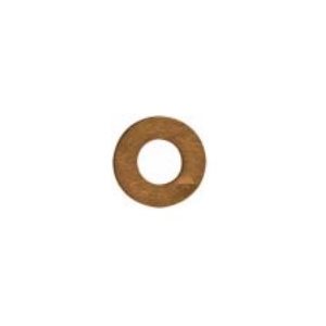 Rondelles Plates Silicone Bronze