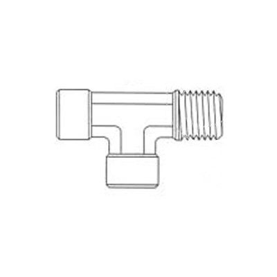 Forged Street Tee Brass Pipe Fitting FPT1 / 8 X MPT1 / 8 X FPT1 / 8 Forged Street Tee Brass Pipe Fitting FPT1 / 8 X MPT1 / 8 X FPT1 / 8