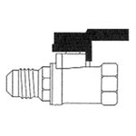 C.G.A Approved Gas Appliance Ball Valve (flare x female pipe) 1 / 2