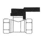 C.G.A Approved Gas Appliance Ball Valve (lever handle female pipe both end) 1 / 2