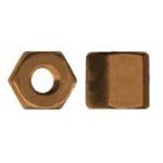 1 / 4-20 Heavy Semi-Finished Hexagon Nuts Brass UNC