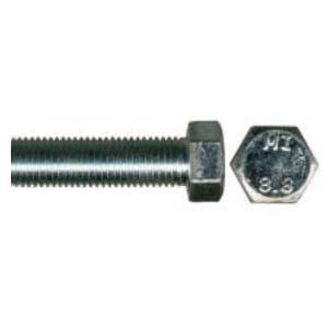 10MM-1.25 Boulons Hexagonaux à Petite Tête Plaqué Zinc