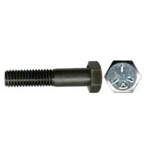 1" Boulon à Tête Hexagonale Semi-Fileté GR 5 UNC Noir (Vrac)