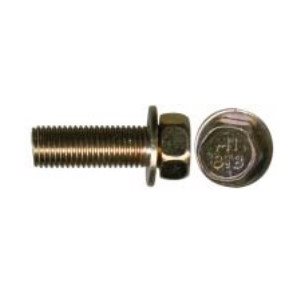 10MM-1.25 Boulon Hexagonaux pour Auto Importé Plaqué Chromate Jaune GR 8.8