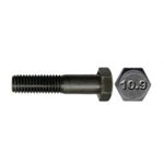 16-1.50 X 200 Boulon à Tête Hexagonale Semi-Fileté Noir UNF Filets Fins GR 10.9