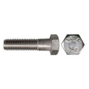 10MM-1.50 Boulon à Tête Hexagonale Semi-Fileté Acier Inoxydable 316